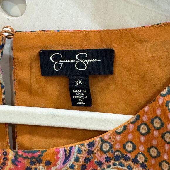 JESSICA SIMPSOM Monique Top Size 3X Kimono Sleeve Boho Top - Picture 7 of 10